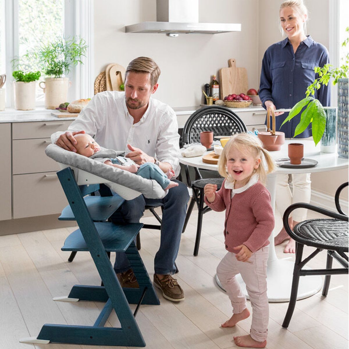 Stokke Tripp Trapp Newborn Set -  Grey - Easy Tool-Free Installation